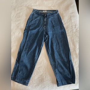 Oak + Fort Blue Denim Balloon Pants Jeans - Size S